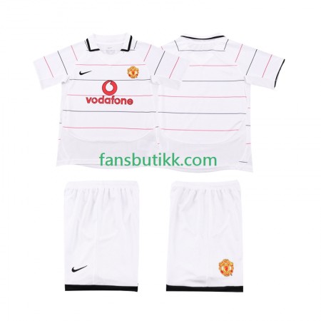 Fotballdrakt Manchester United 2003 2006 Barn Retro Tredjetrøye Kortermet
